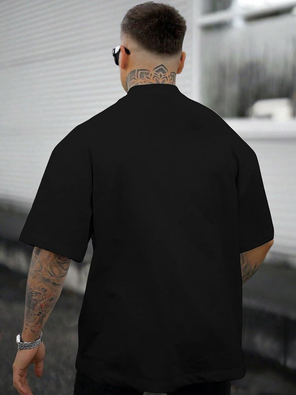 men rose print graphic tees oversized t shirt summer tops casual